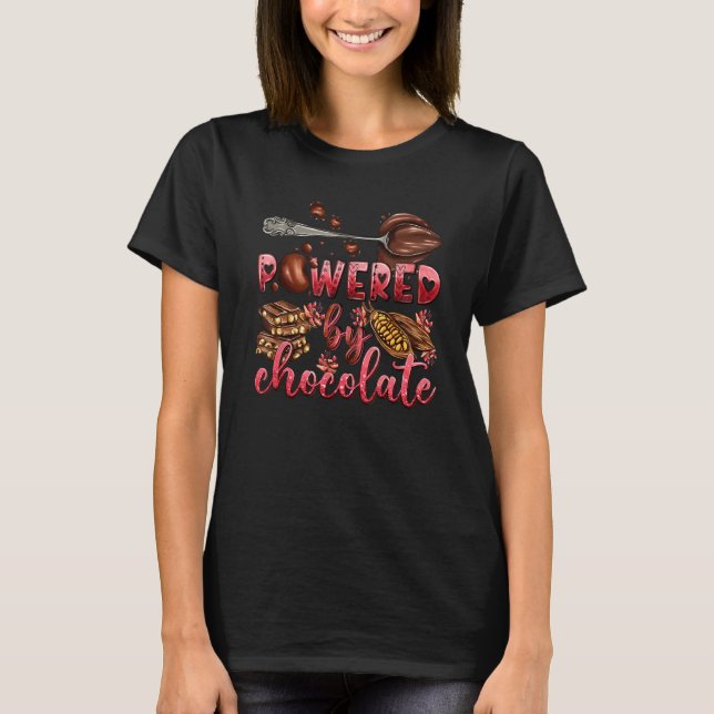 Camiseta Chocolate Candy Bar Cute Damas Chocoholic (Anverso)
