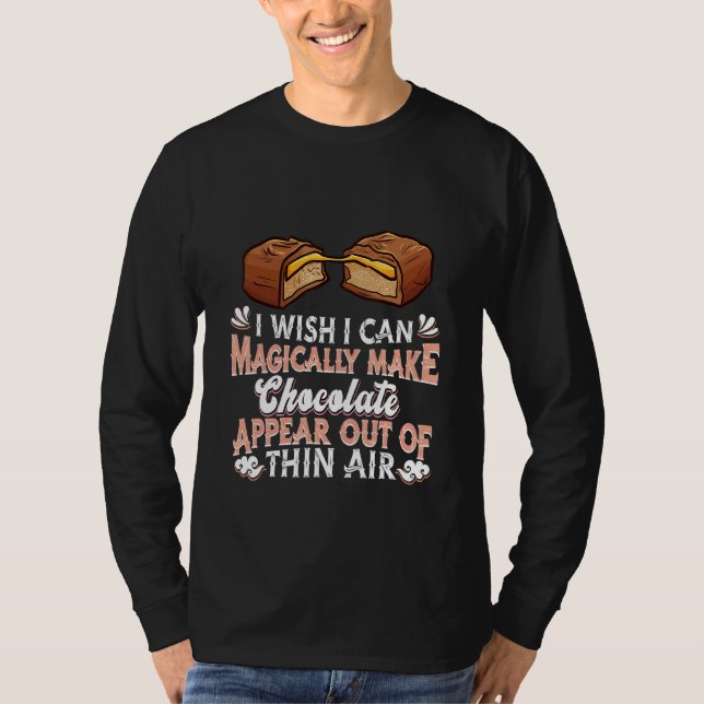Camiseta Chocolate     Chocoholic Choco Bar Magic Chocolate (Anverso)