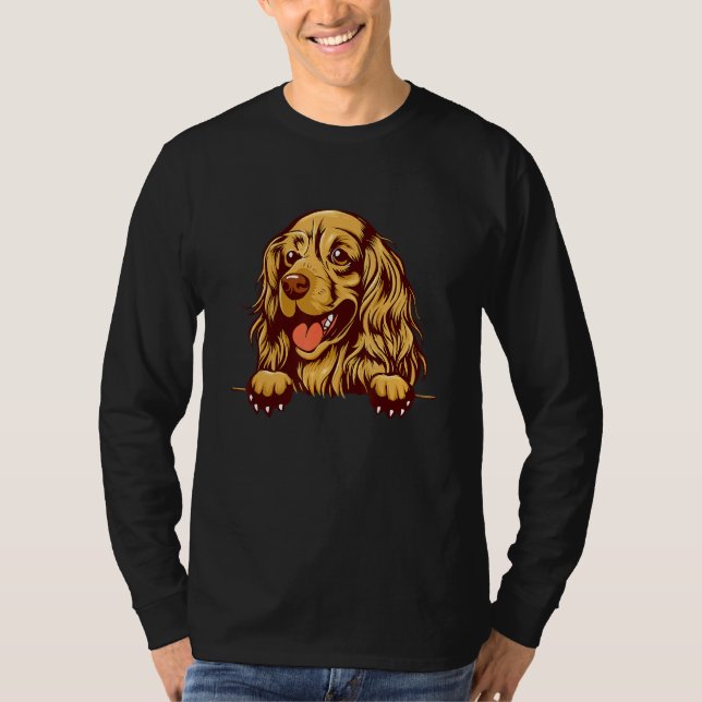 Camiseta Chocolate Cocker Spaniel Dog  Puppy Animal  Dog (Anverso)
