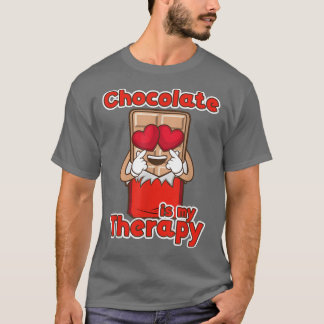 Camiseta Chocolate como terapia dulce chocolate