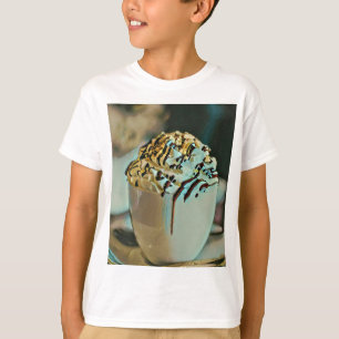 Camiseta chocolate con crema de helado