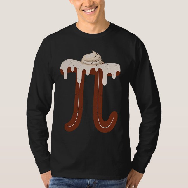 Camiseta Chocolate Cream Pi Day Pie Math  Foodie Pun Nerd (Anverso)