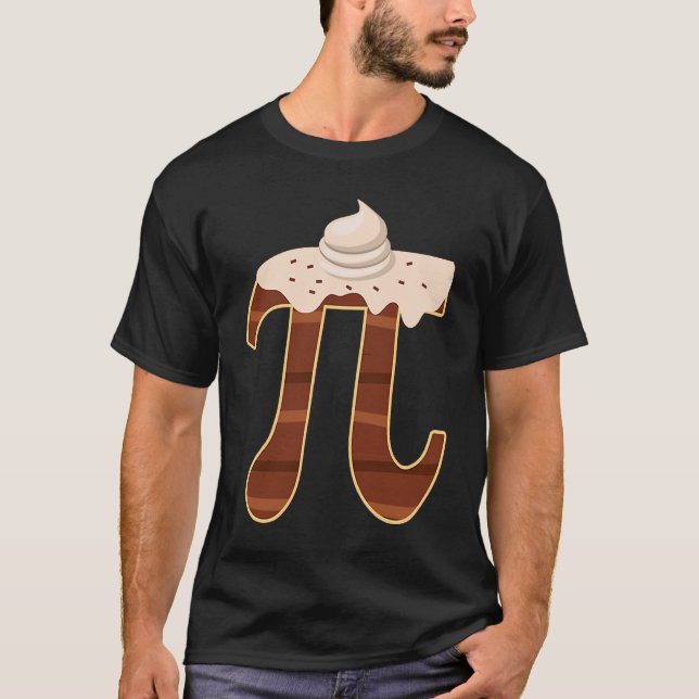 Camiseta Chocolate Cream Pi Day Pie Math Foodie Pun Nerd (Anverso)
