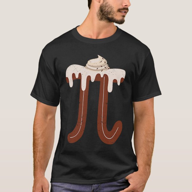 Camiseta Chocolate Cream Pi Day Pie Math  Foodie Pun Nerd (Anverso)