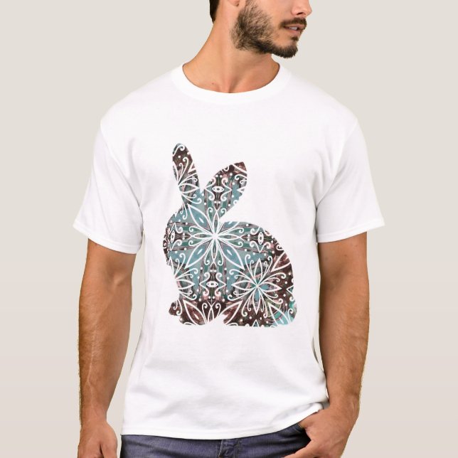 Camiseta Chocolate de conejo de Mandala y Blues (Anverso)