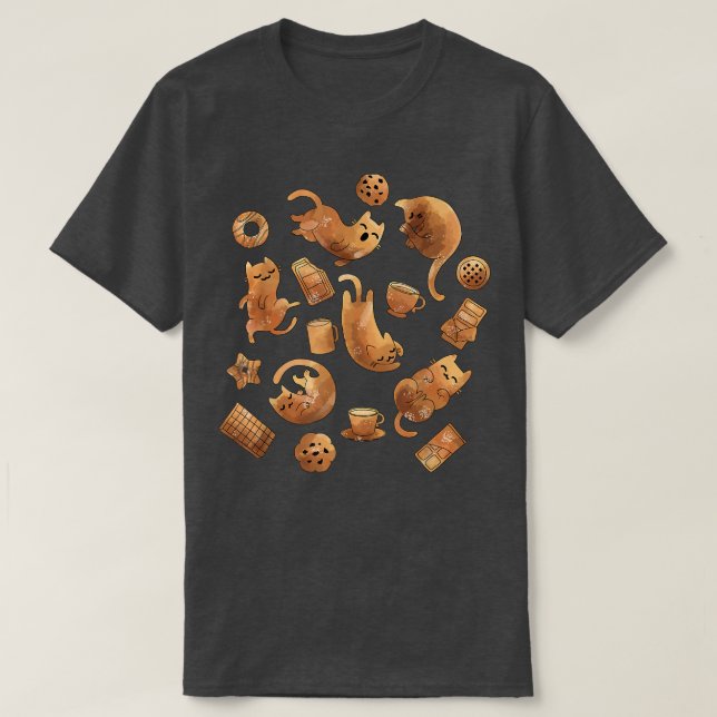 Camiseta Chocolate de gato  (Diseño del anverso)