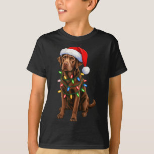 Camiseta Chocolate de Navidad Lab Labrador Retriever Hombre