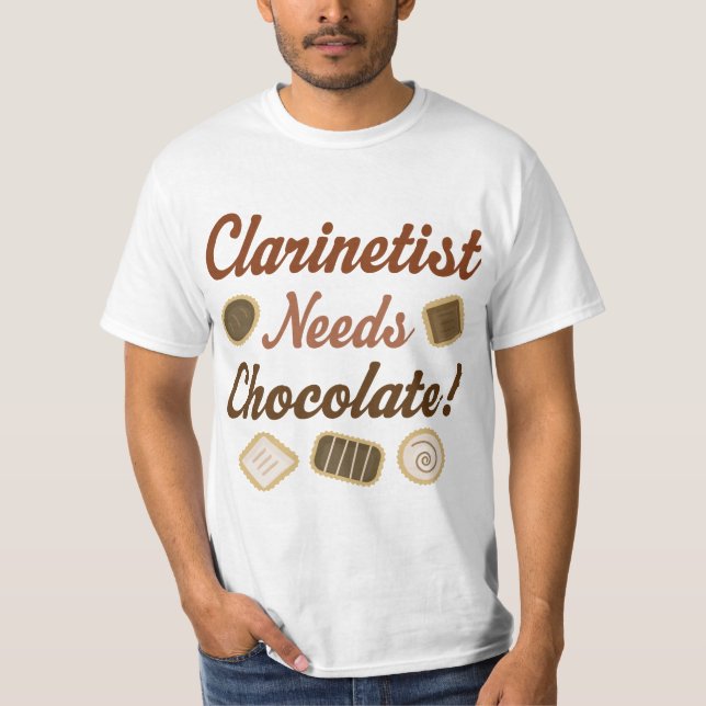 Camiseta Chocolate del Clarinetist (Anverso)