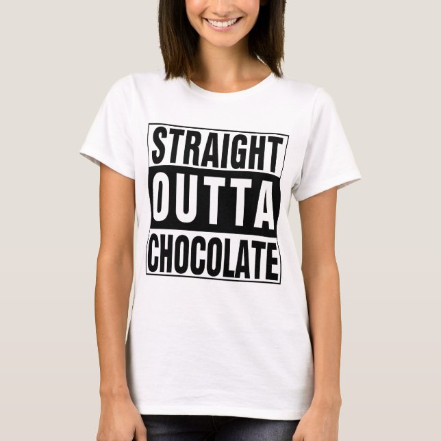 Camiseta Chocolate directo fuera (Anverso)