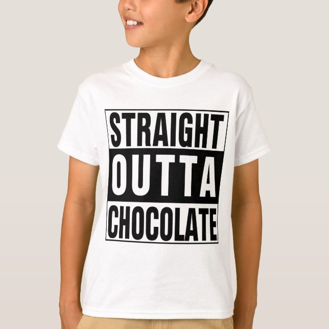 Camiseta Chocolate directo fuera (Anverso)