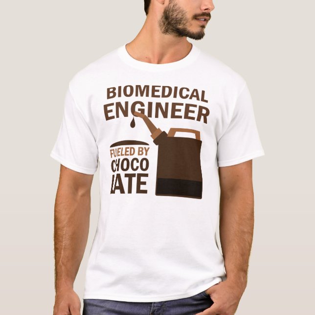 Camiseta Chocolate (divertido) biomédico del ingeniero (Anverso)