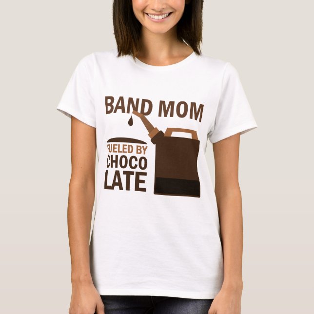 Camiseta Chocolate (divertido) de la mamá de la banda (Anverso)