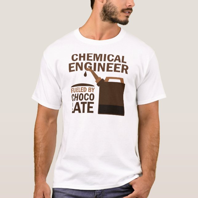 Camiseta Chocolate (divertido) del ingeniero químico (Anverso)