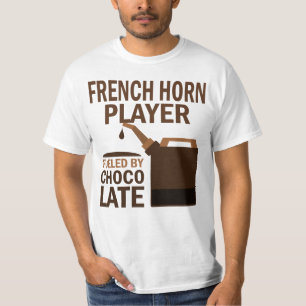 Camiseta Chocolate (divertido) del jugador de trompa