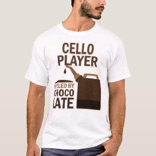 Camiseta Chocolate (divertido) del jugador del violoncelo