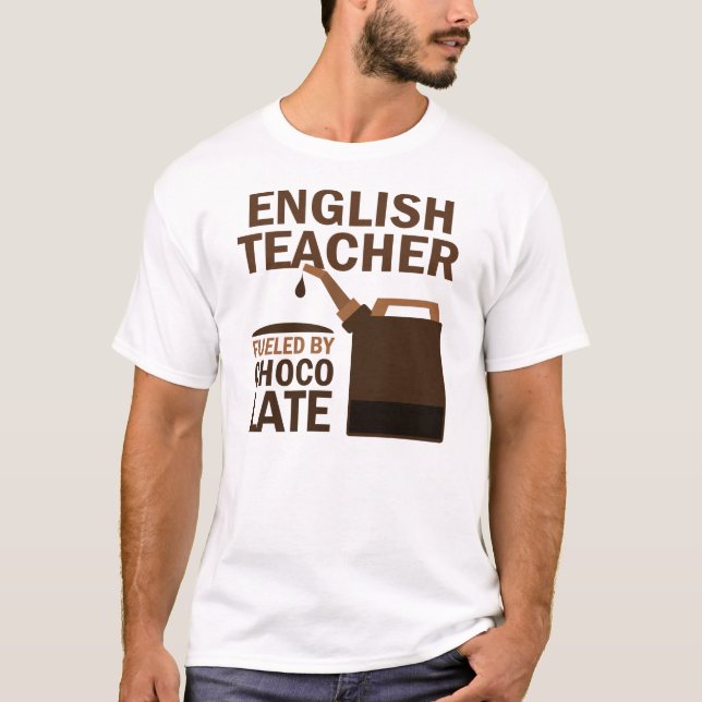 Camiseta Chocolate (divertido) del profesor de inglés (Anverso)