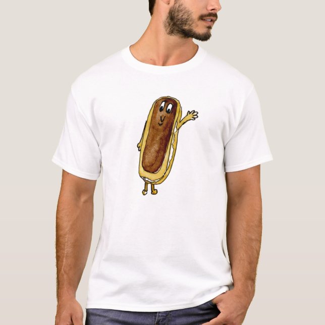 Camiseta Chocolate divertido Eclair Quirky Pastel Personali (Anverso)