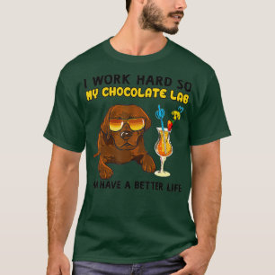 Camiseta Chocolate divertido Labrador Chocolate Lab Lover