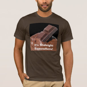 Camiseta Chocolate es medianoche en algún lugar
