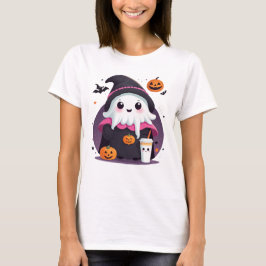 Camiseta chocolate fantasma lindo y divertido