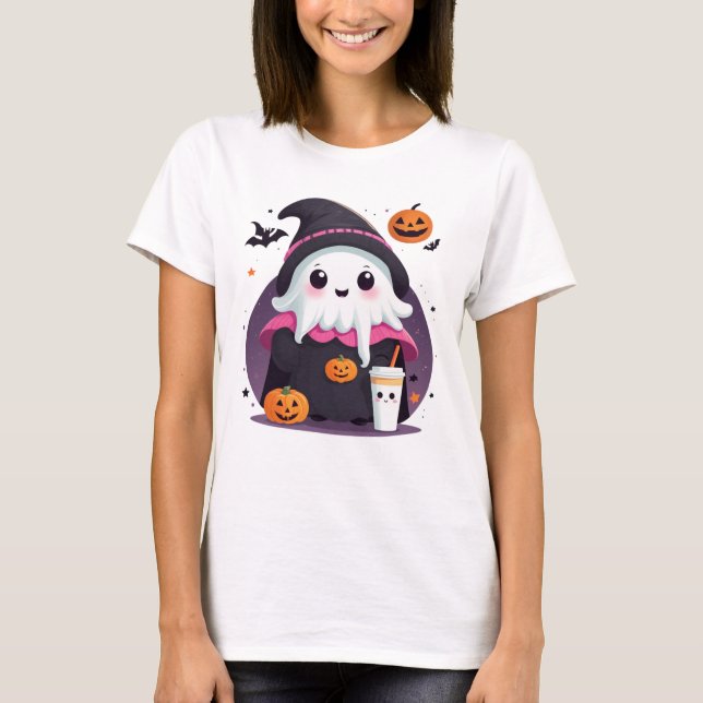 Camiseta chocolate fantasma lindo y divertido (Anverso)