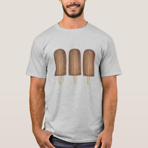 Camiseta Chocolate Fudge Ice Cream Popsicles Popsicle Tee