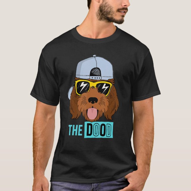 Camiseta Chocolate Golden Doodle Dog The Dood Brown Goolden (Anverso)