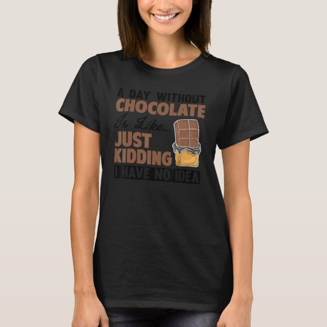 Camiseta Chocolate Guay Para Hombres Mujeres Candía De Choc (Anverso)