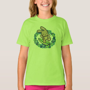 Camiseta Chocolate Hawaiian Surfing Bunny Personalizado Tur