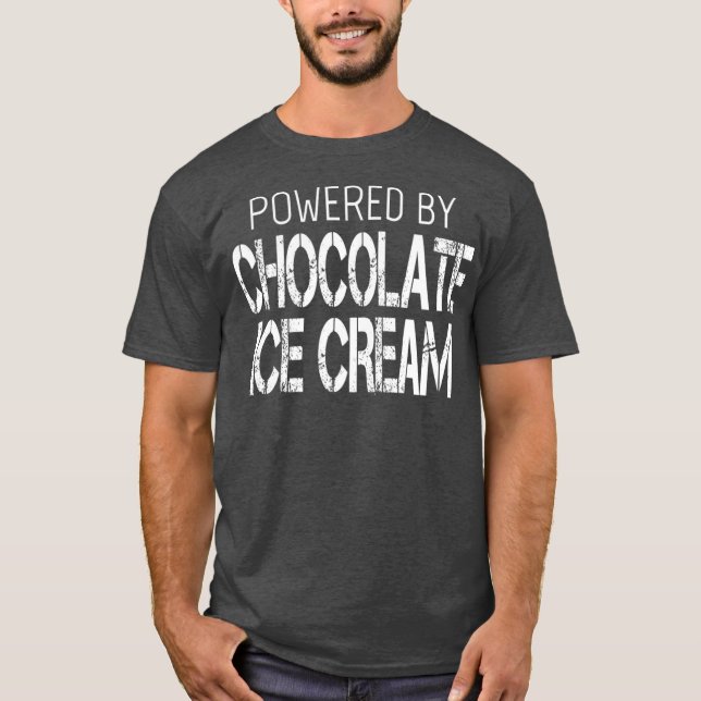 Camiseta Chocolate Ice Cream Lover Con Chocolate (Anverso)