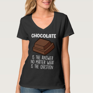 Camiseta Chocolate Is The Answer Chocolate Quote