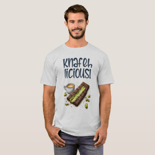 Camiseta Chocolate kunafá café con pistacho
