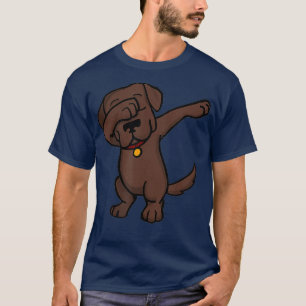 Camiseta Chocolate Lab Dabbing   Funny Dog Dab