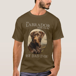 Camiseta Chocolate Lab Dad