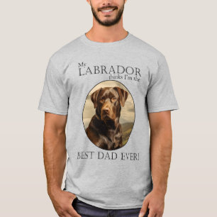 Camiseta Chocolate Lab Dad