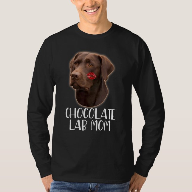 Camiseta Chocolate Lab Mamá Chocolate Labrador (Anverso)