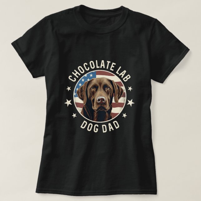 Camiseta Chocolate Lab Regalos Hombres Chocolate Labrador R (Diseño del anverso)