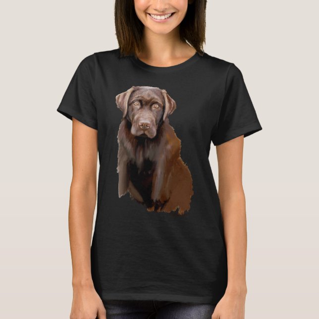Camiseta Chocolate Labrador (Anverso)
