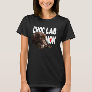Camiseta Chocolate Labrador Mamá Brown recuperar perro Choc