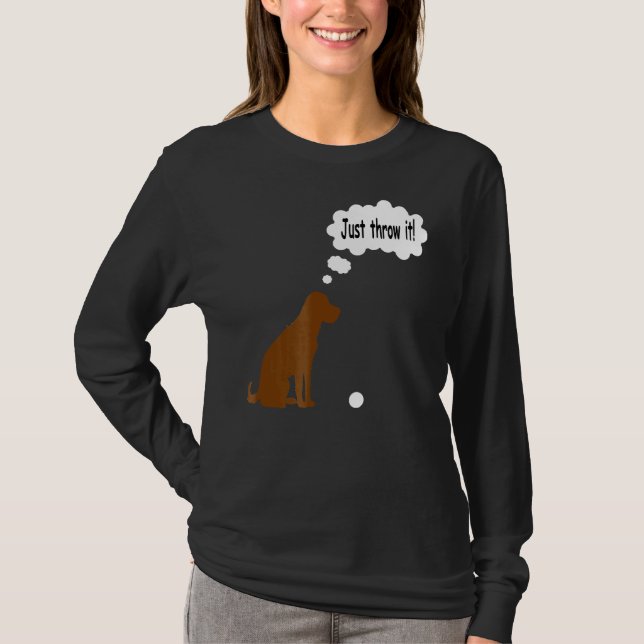Camiseta Chocolate Labrador Recuperador T Lab Dog (Anverso)