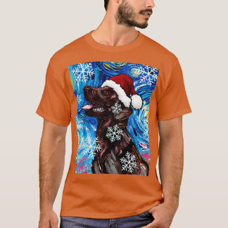 Camiseta Chocolate Labrador Santa