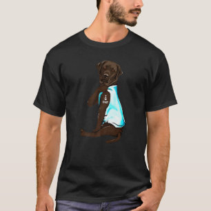 Camiseta Chocolate Labrador Tattoos Yo Amo El Día De Los P