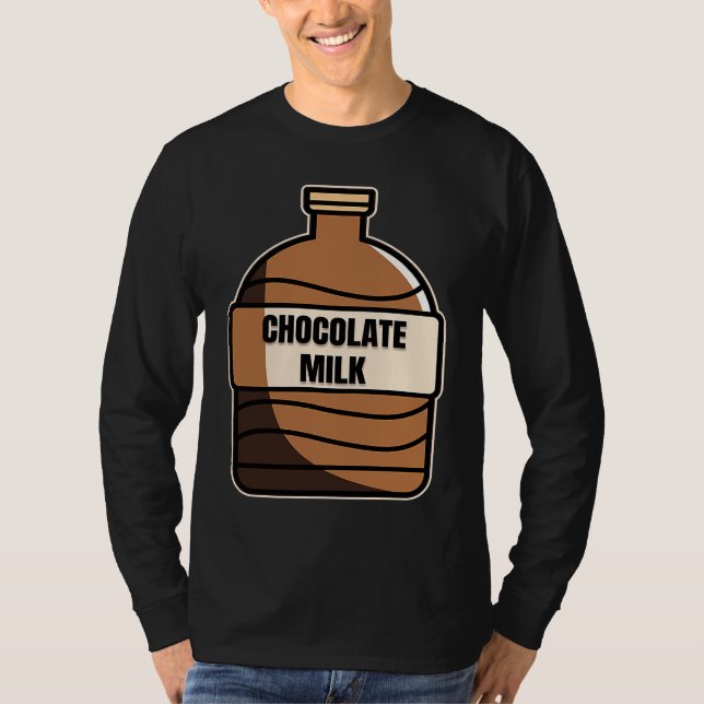 Camiseta Chocolate Milk Costume Food Eater Graphic (Anverso)