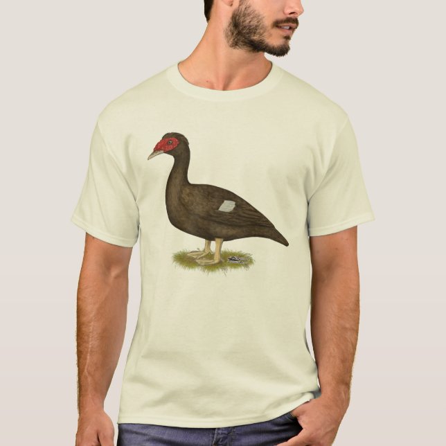 Camiseta Chocolate Muscovy Duck (Anverso)