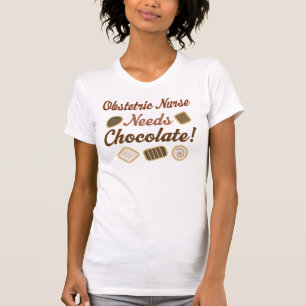 Camiseta Chocolate obstétrico de la enfermera