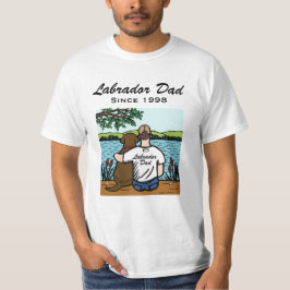 Camiseta Chocolate personalizado Labrador y papá 2