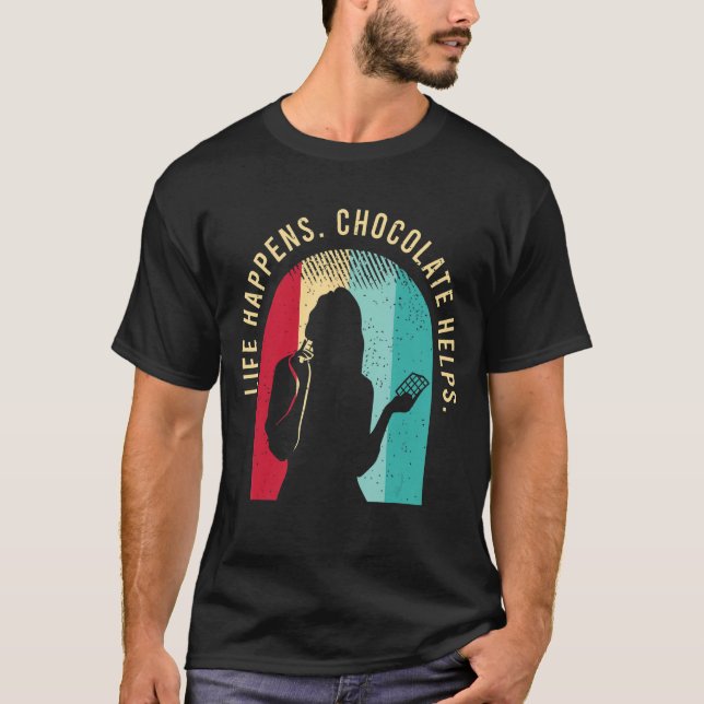 Camiseta Chocolate Que Dice Por Un Sarcástico De Chocolate (Anverso)