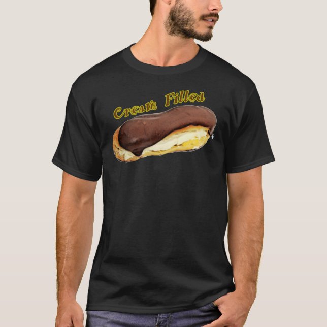 CAMISETA CHOCOLATE RELLENADO DE CREMA ECLAIR - DISEÑO DE PA (Anverso)