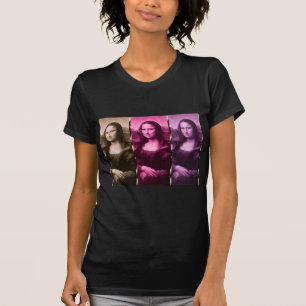 Camiseta Chocolate rosado púrpura del estampado de animale