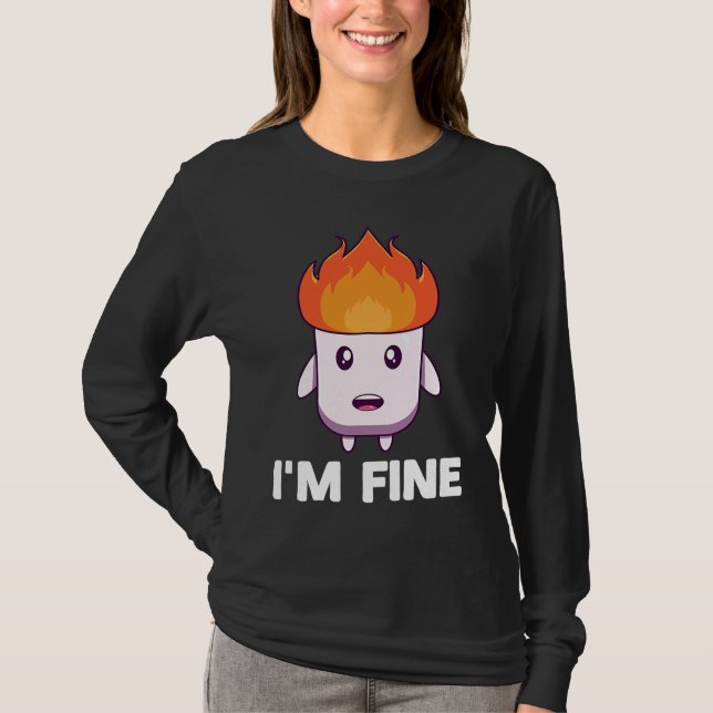 Camiseta Chocolate S'more de Campamento para Asar Malvavisc (Anverso)